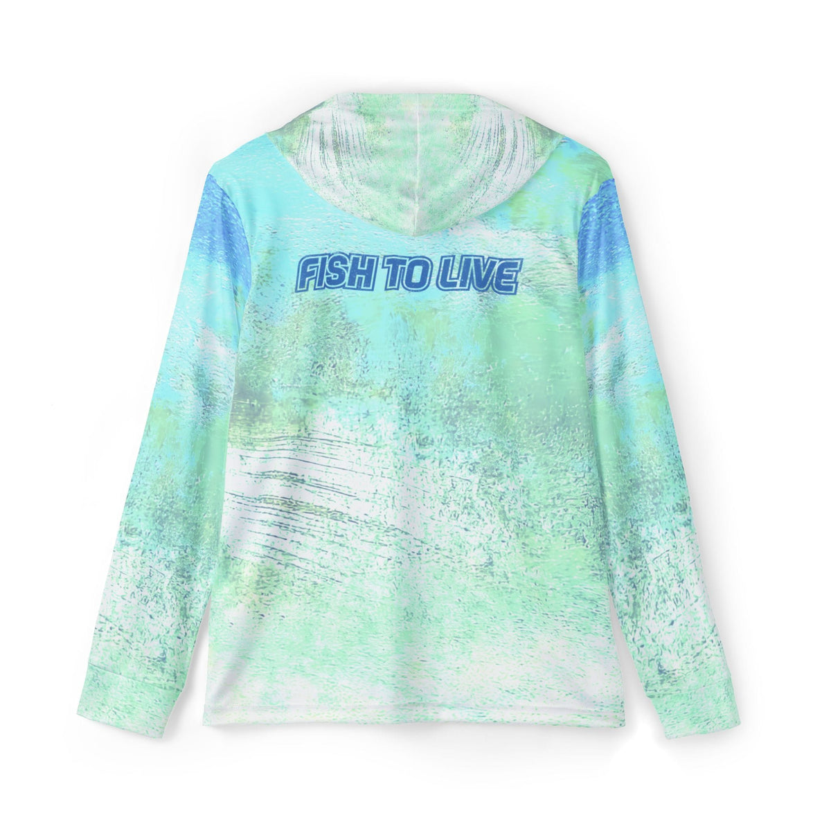 Fish-to-Live Green Permit Fishaholic Premium Performance Hoodie