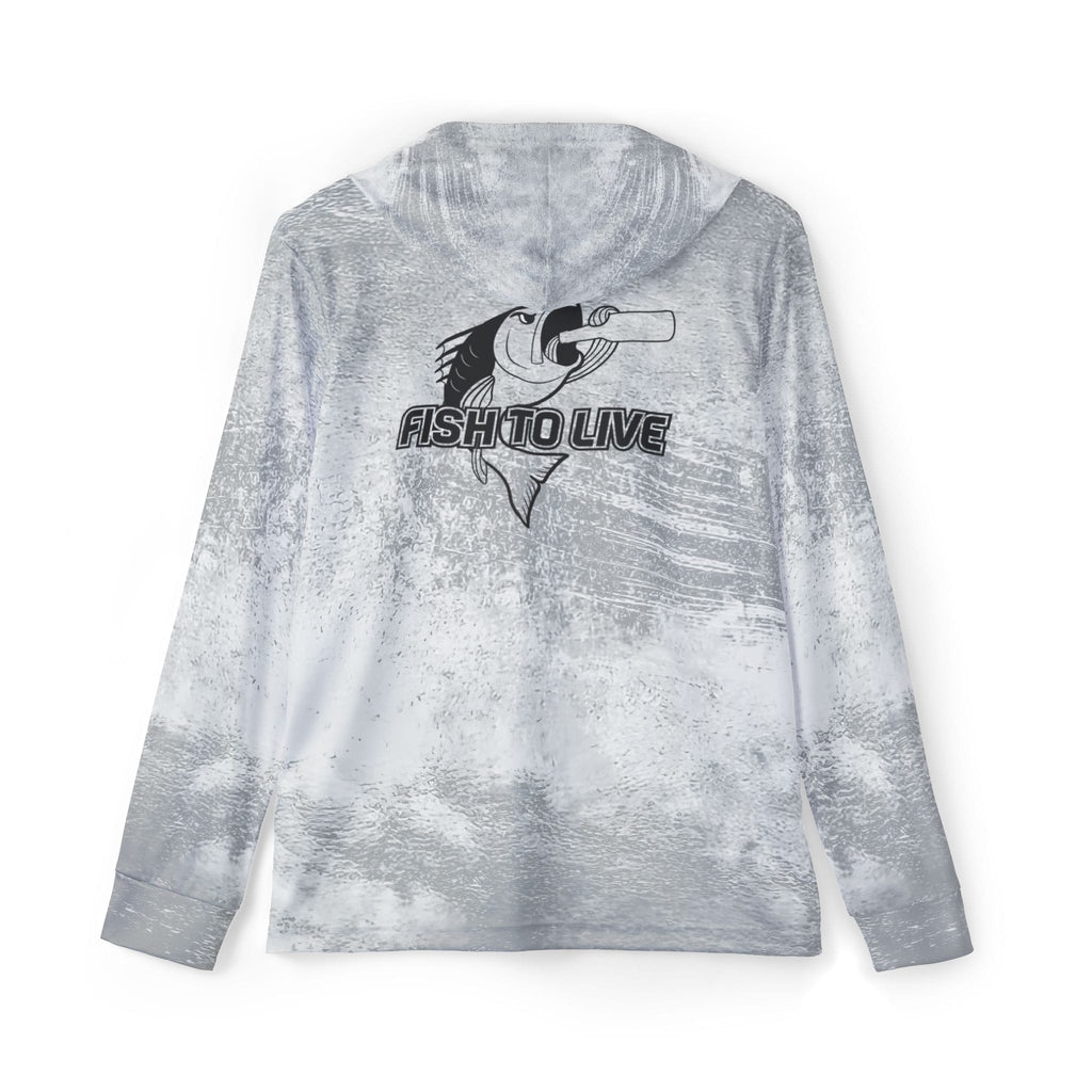 Fish-to-Live Permit Performance Hoodie in Grey