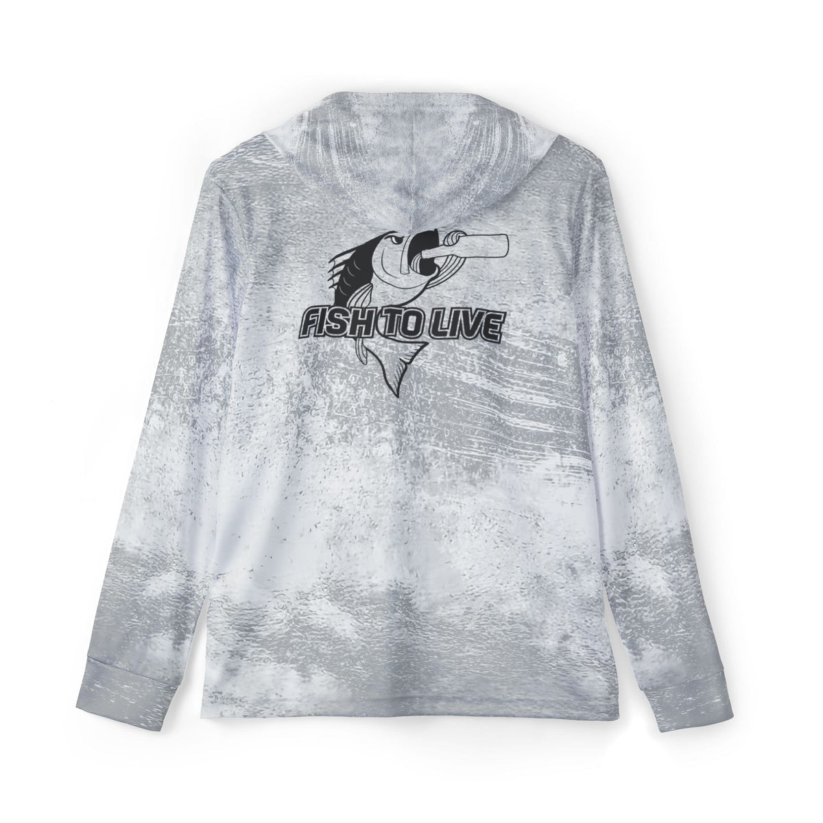 Fish-to-Live Permit Performance Hoodie in Grey