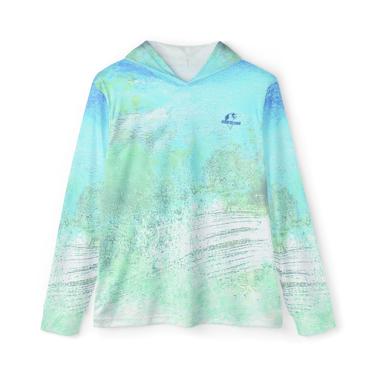 Fish-to-Live Green Permit Fishaholic Premium Performance Hoodie