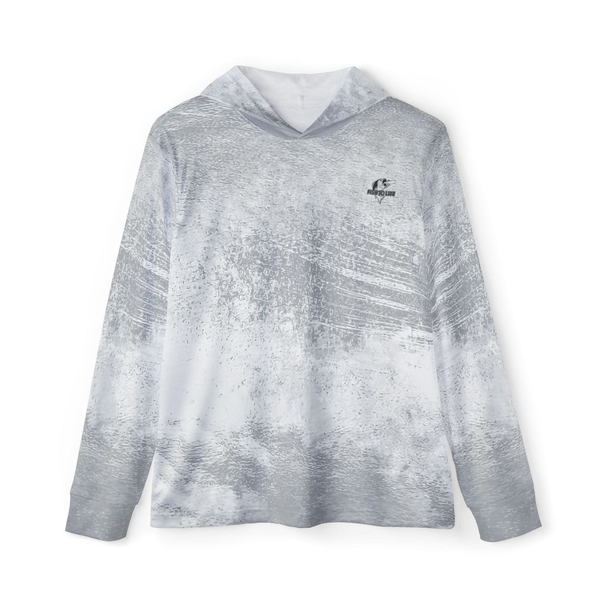 Fish-to-Live Permit Performance Hoodie in Grey