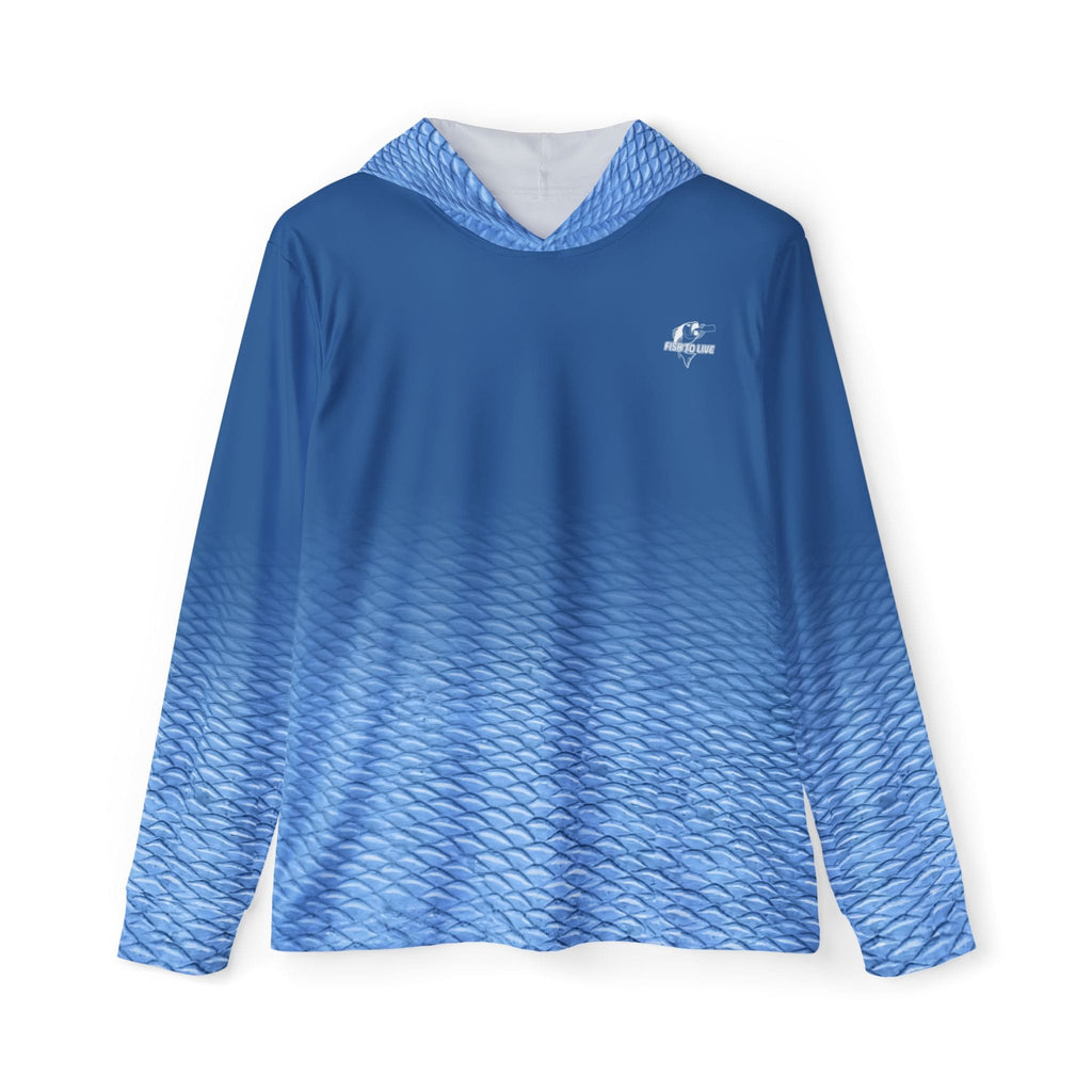 Fishaholic Mutton Performance Hoodie in Blue