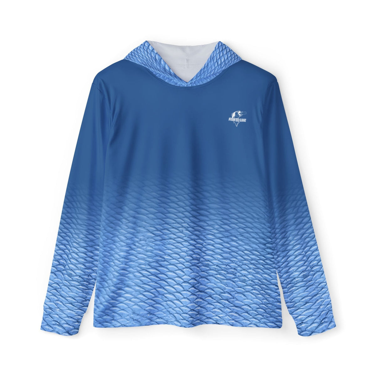 Fishaholic Mutton Performance Hoodie in Blue