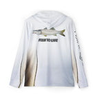 Fishaholic Fish-to-Live Snook Performance Hoodie